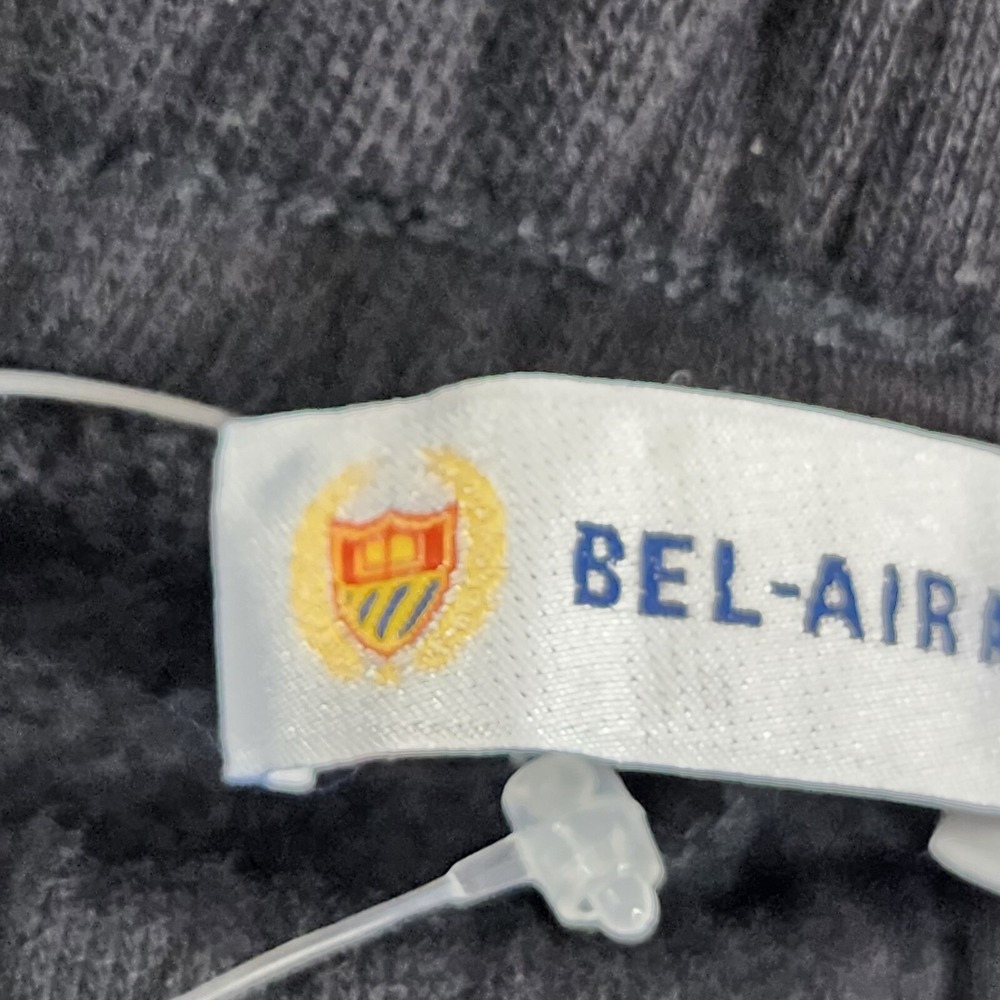 Bel-Air Athletics Sweatpants Mens Medium‎ 30x31 Black Embroidered Tapered Pants - Picture 15 of 16